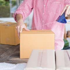 7x7x7 Shipping Boxes for Small Business, 25 Packs Corrugated Cardboard Boxes …