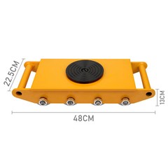 12 T 26400lbs Machinery Skates Heavy Duty Dolly Machine Movers Cargo Trolley
