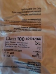 VWR CERTICLEAN CLASS 100 LATEX AMBIDEXTROUS GLOVES 12″, XL 40101-164, BOX/1000