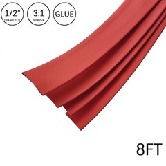 3:1 Heat Shrink Tube – 1/2″ Red Dual Wall Marine Adhesive Glue Lined Waterproof