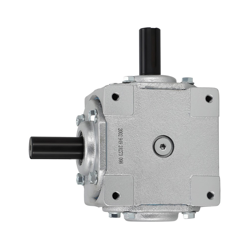 Right Angle Gearbox 1:1 Ratio 40HP 1800RPM CW/CW 1″ Shaft Cast Iron Housing