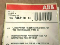 ABB A063160 Flange IP40 for Fixed Circuit Breaker T7-T7M-XT