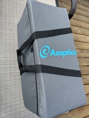 Aseptico ADU-04ST DentalControlUnit PneumaticAirFootPedalGauge StandHoses Case