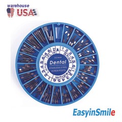 120pcs/kit Dental Screw Post Stainless Steel S -XL Completed Kit Metal Endo Pin