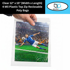 12″ x 15″ Heavy Duty 4 MIL Resealable Zip Top Lock Clear Plastic Bags 12×15 2000
