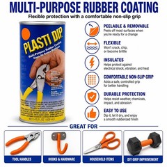 Plasti Dip Original Dip Can, Blaze Orange, 14.5 fl oz, Multi-Purpose Rubber C…