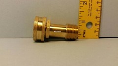 Brass Garden Hose Swivel Fitting 3/4″ Inch Female GHT 1/2″ Inch Male NPT 2 Pack