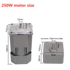 AC High Torque Motor,250W Electric Single-Phase Motor Reversible Motor with Var