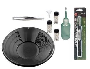 Sluice Monkey Xmas Special 12″ Black Gold Panning Kit