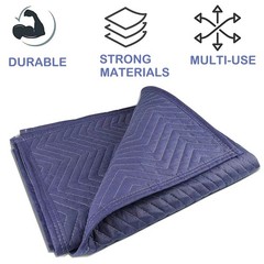 2 Moving Blankets 40″x 72″ Heavy Duty Packing Blankets for Moving Shipping Th…