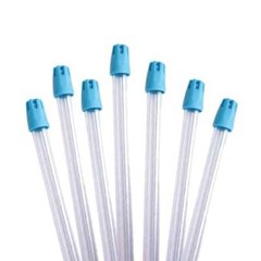BriteDent Saliva Ejectors Clear w/Blue Tips 100/Bag. Flexible, Wire-Reinforced