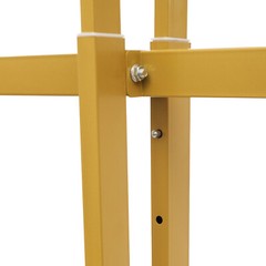 Modern Gold Clothing Display Rack Stand Retail Rolling Garment Hanger w/Wheels