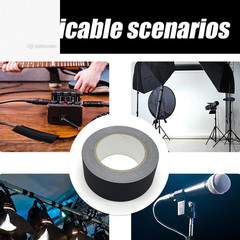 Bookbinding Repair Tape 2 Inch x 33 Feet Black Cloth Self Adhesive Binding Tape