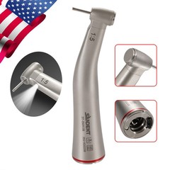 SANDENT 1:5 LED Increasing Contra Angle Handpiece Push Button Fiber Optic Dental