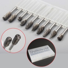 10 PCS Tungsten Carbide Dental Acrylic Bur Drill 2.35mm For Dremel Rotary Tool