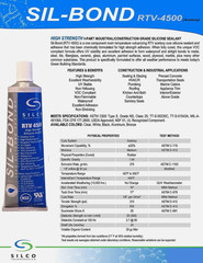 Silicone RTV 4500 Food Contact Safe High Strength Silicone Sealant Clear (2.8 F
