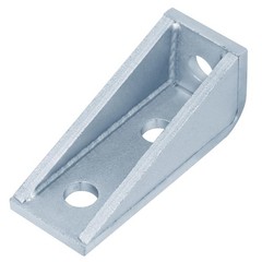 4 Pack 3 Hole 90 Degree Gusseted Fitting for 1-5/8″ Strut Channel, L Corner B…
