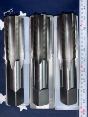 3pc SET Nachi 1-1/2-12 NF G H4 Tap 1-1/2” 12tpi Taper Plug Bottoming 1 of Each