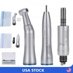Dental Slow Low Speed Straight Handpiece Air Motor 4Holes E-type NSK STYLE WY4