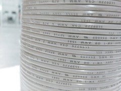 500′ Alpha Wire #10 AWG 891000 WH002 Hook Up White AMW 1569 105C 300V CSA PVC Ti