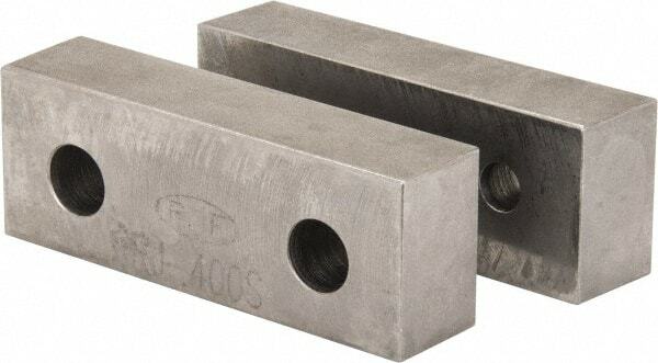 Gibraltar 4-1/8″ Wide x 1-1/2″ High x 1″ Thick, Flat/No Step Vise Jaw Soft, S…