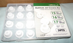 24 PCS Bathtub Jet Covers, Silicone Whirlpool Jet Covers, Jacuzzi Tub Jet Covers