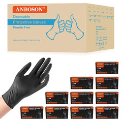 6 Mil Disposable Nitrile Gloves, Heavy Duty Disposable Glove, Cooking Gloves, La