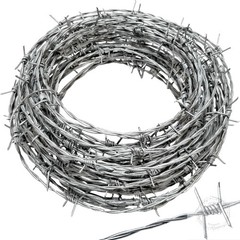 Real Barbed Wire 50ft 18 Gauge – Great for Crafts, Fences, and Critter Deterrent