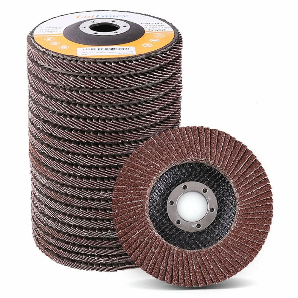 20x Flap Disc 4.5″ 4-1/2 40 60 80 120 Grit Angle Grinder Sanding Grinding Wheels