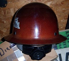 Vintage MSA Skullgard Brown Hard Hat