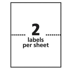 200-1000Labels Rounded Corner 8.5″x5.5″ Shipping Labels Half Sheet Self Adhesive
