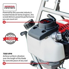 4ft, 6ft, & 14ft Concrete Power Screed Boards 1.8HP Honda Engine Finishing Tool