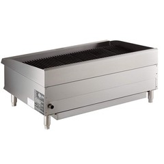 36″ Gas Countertop Lava Briquette Charbroiler – 120,000 BTU