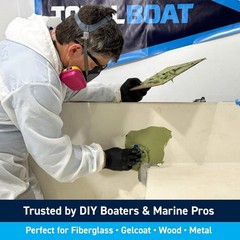 Waterproof Epoxy Filler for Fiberglass, Wood, Aluminum and Steel, Fast Drying