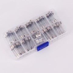 6x30mm 72 Car Boat Quick Blow Glass Tube Fuse Assorted Kit Fast-blow Glass Fuses