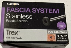 STARBORN Fascia System for TREX 1-7/8″ 305 Stainless Screws #81 Tiki Torch