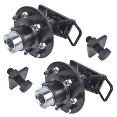 8 Lugs 8000LB 8 x6.5 Shipping Container Wheels Steel Bolt-on Spindle Kits NEW