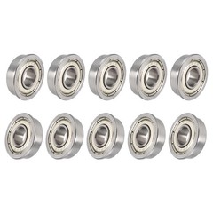 10PCS FR4ZZ Flange Ball Bearing Double Shielded GCr15 Chrome 1/4″x5/8″x0.196″