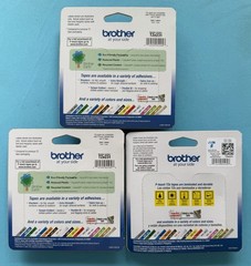 TZe-231 Tape Brother P-Touch Electronic Labeling System, 12mm (1/2”), Lot of 3