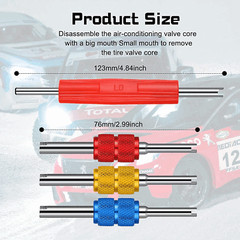 HVAC AC Schrader Valve Core Remover 2 Size Installer Tool for Automotive/Truck