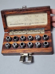 Southwick & Meister MPC 16SF collet set, USED.