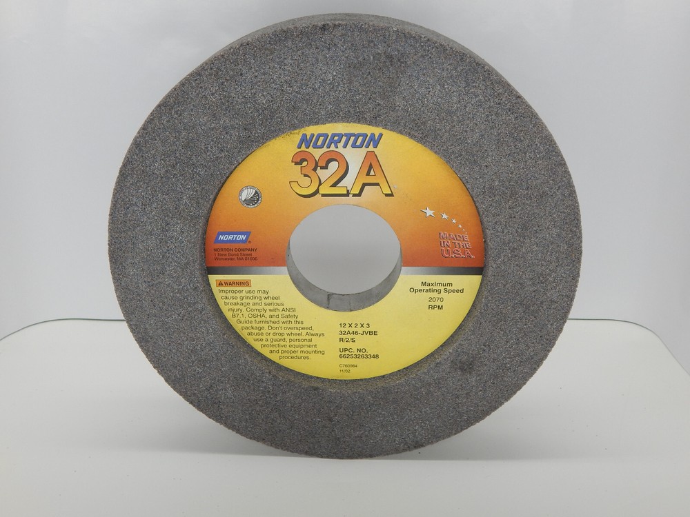 Norton Type 05 32A46-JVBE 12″ X 2″ X 3″ NOS No. 66253263348 Max 2070 RPM