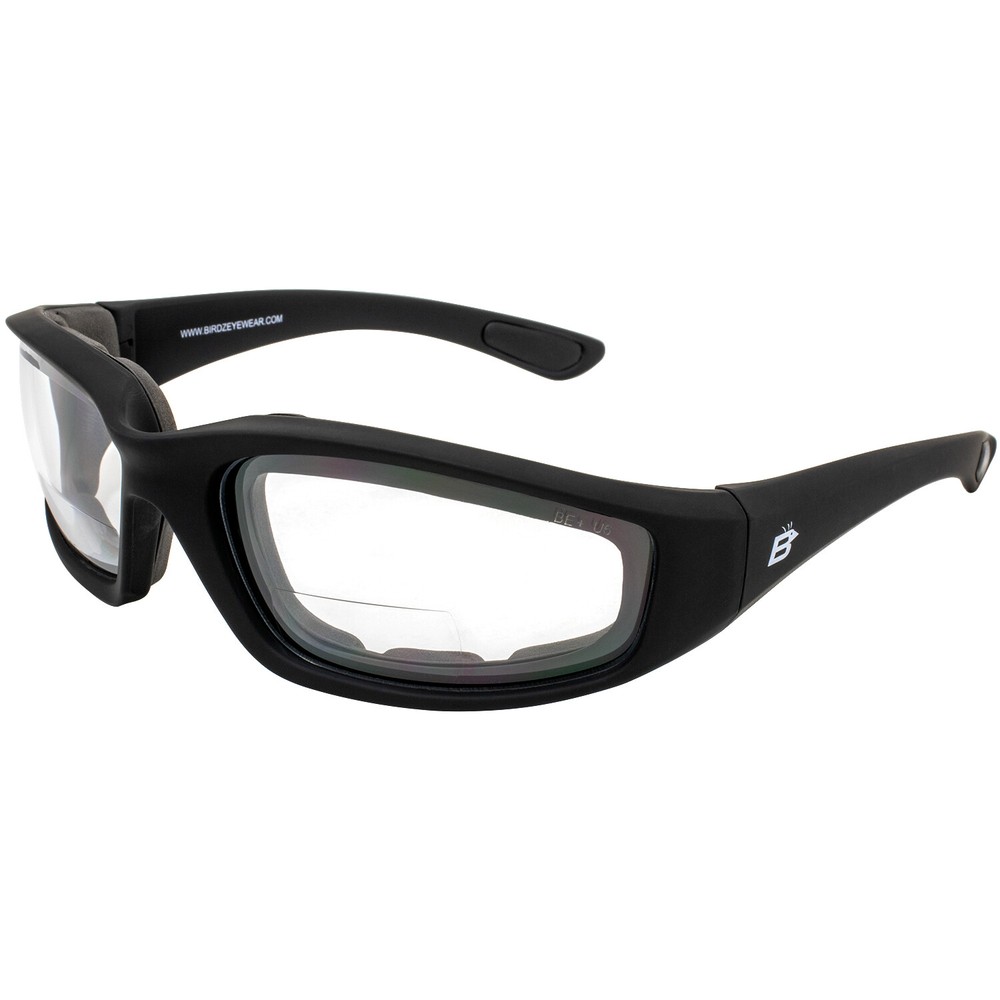 Birdz Oriole Black Safety Bifocal Glasses Clear Lenses 1.5 Magnification