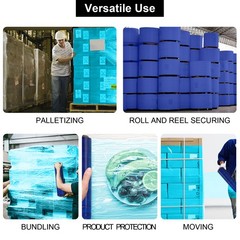 4 Rolls Hand Stretch Plastic Film Shrink Pallet Wrap 18″ X 1500 FT Shrink Wrap