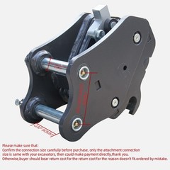 25mm Excavator Quick Hitch Coupler for 0.5-1.6 Ton Mini Excavator Free Ship