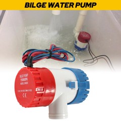 1100GPH 12V Electric Bilge Pump For Boat Marine Submersible Sump Water Transfer