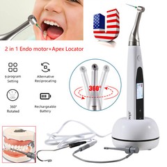 Dental Cordless Endo Motor 16:1 Contra Angle Built in Apex Locator / Niti Files
