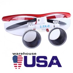 Dental Surgical Binocular Glass Medical Magnifier Loupes LED Lamp Head Light