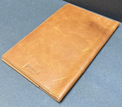 Shinola Medium Journal iPad Mini Cover w/o Tab Natural Leather Wallet