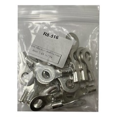 (25) Non-Insulated 8 Gauge 5/16″ Ring Terminal Uninsulated Wire Connector – USA